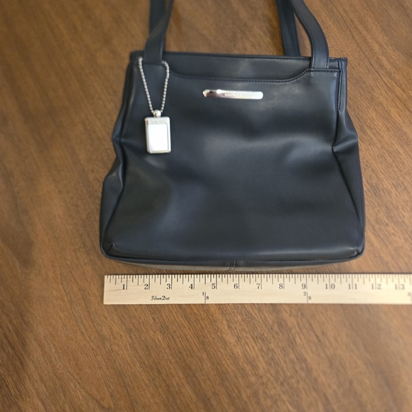 NWOT Nine West Black Leather Shoulder Bag - Picture 13 of 16